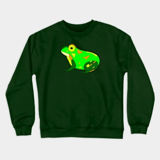 Bright Green Pobblebonk Frog Crewneck Sweatshirt